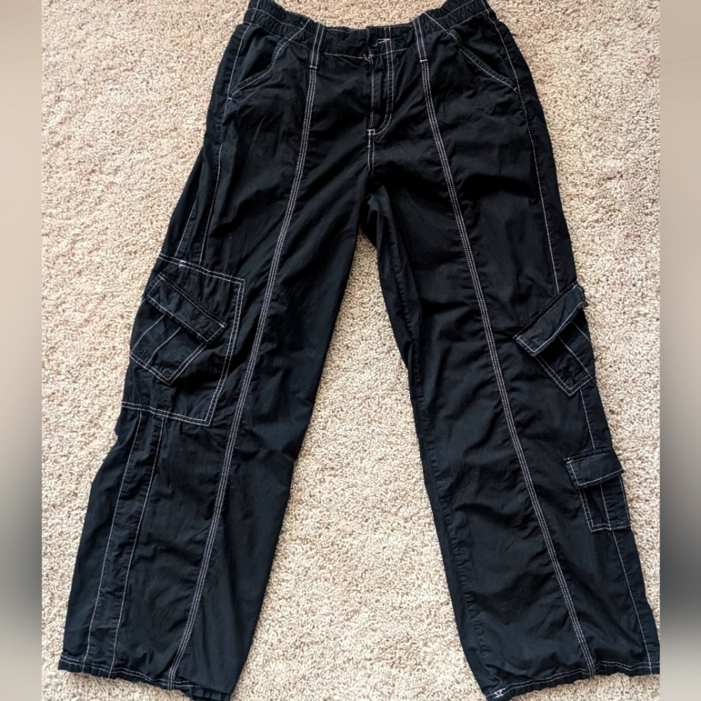 Black Y2K Cargo Pants